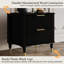 Table de chevet en noir-300556612