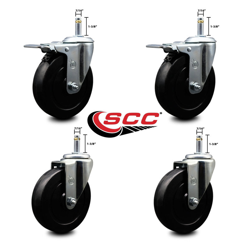 Soft Swivel Stem Caster Set
