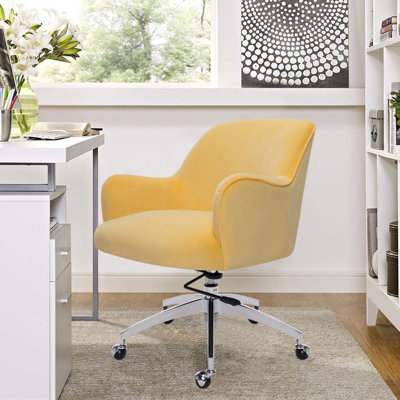 Wade Logan Pridbjorn Velvet Office Chair