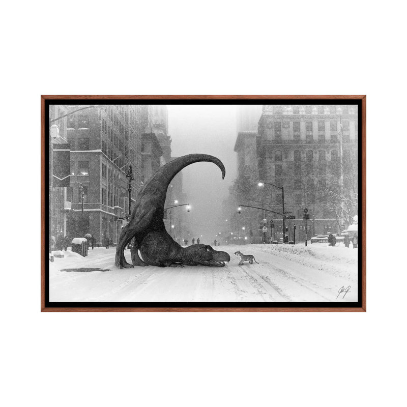 Wanna Play II 1 Piece Wall Art on Canvas, 66.04 cm H x 45.72 cm W, Classic Brown Wood Framed