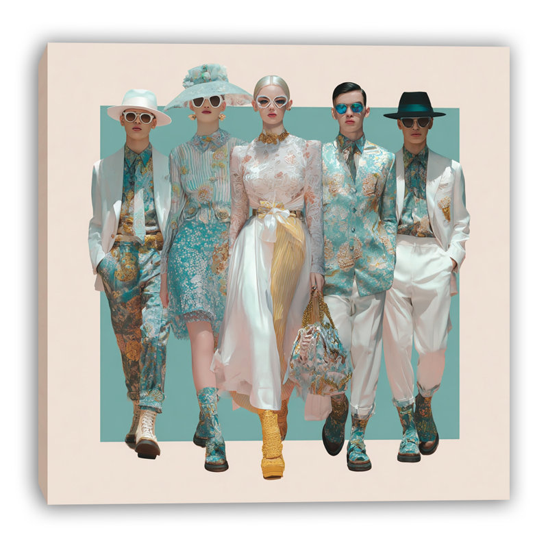 «Runway Harmony», art mural sur toile tendue, L 40 po x H 40 po x P 1,5 po
