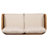 Kirkby Outdoor Patio Cushioned Sofa