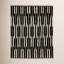 Keoka Hand Knotted Wool Geometric Area Rug in Dark Brown/Ivory-512870447