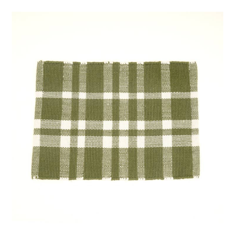 Polyester Striped Placemat, Green