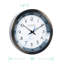 Horloge murale atomique, métal, 10 po