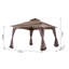 Callihan 3m x 3m Metal Patio Gazebo