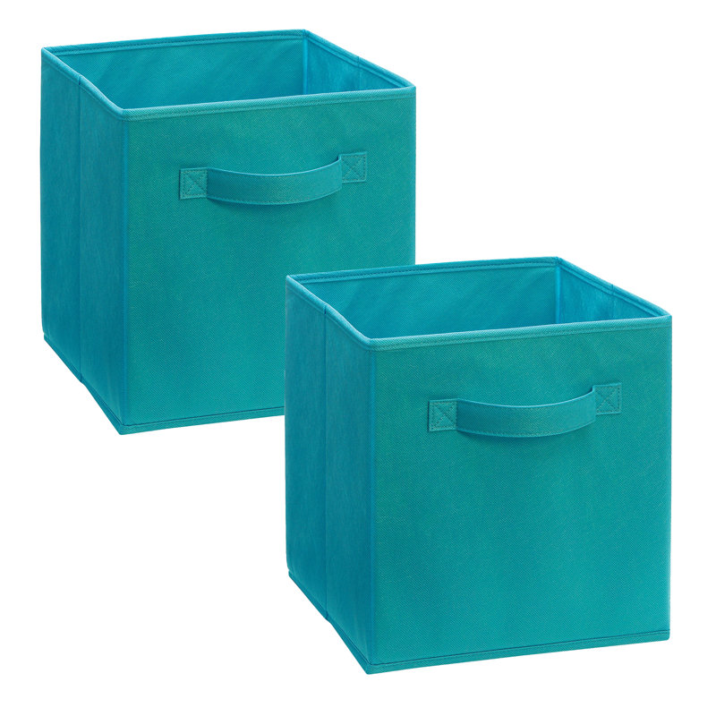Tiroir en tissu Cubeicals, Bleu océan, Ensemble de 2