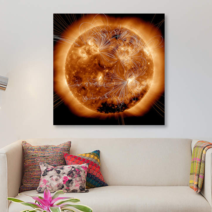 « magnétique field lines on the sun ii » par stocktrek images, reproduction d’impression sur toile tendue, Toile tendue