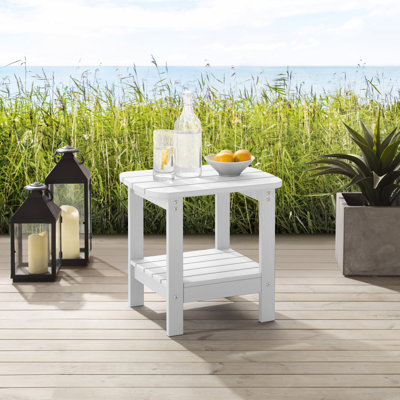 Emalynn Weather Resistant,Easy Maintenance Outdoor Side Table