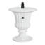 Base de parasol pour table d'appoint Adela avec garniture en sable, finition marbre blanc