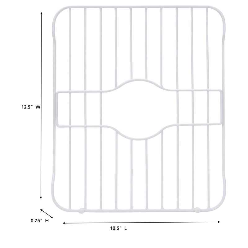 Protecteur de petit évier de cuisine de couleur blanche | Tapis de protection pour évier | Garde de fond d'évier de cuisine | Protection de vaisselle