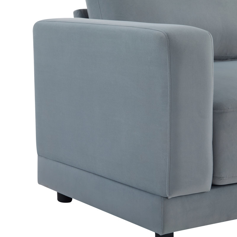 Canapé moderne et confortable avec accoudoirs élégants et fabrication durable pour la maison, Gris