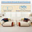 Canapé incurvé moderne Boneless de 104 po, canapé en chenille surdimensionné pour le salon, canapé Cloud avec canapé sans os, canapé modulaire modulaire avec siège profond, deux coussins de style bohémien, aucun assemblage requis