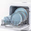 16 Piece Color Glazed Ceramic Tableware Set, Dinner Plate, Dessert Plate, Bowl And Soup Plate, Service For 4 People, Light Blue-402399076