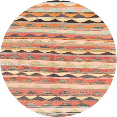 Tapis contemporain gris / rouge / vert