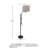 Sneller Black Arched Floor Lamp