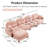 Soft Chenille Pink 4 - Seat Modular Sectional L Shaped With Ergonomic, And For Reading Nooks Couch Ergonomic Design, Movable Rustic Bedrooms-983419013