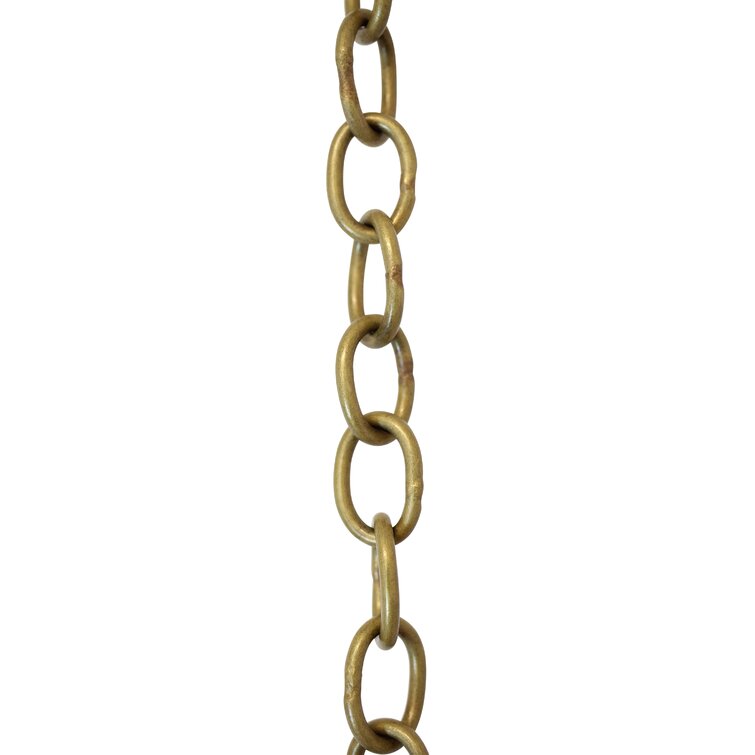 RCH Supply Company CH-42W-AB Wire Welded Brass Chain or Chain Break Color: Antique Brass