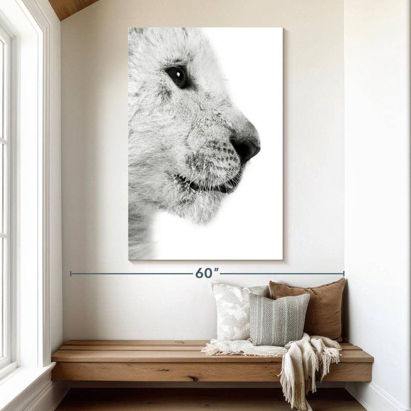Profil de lionceau Brampt, H 51 po x l 34 po