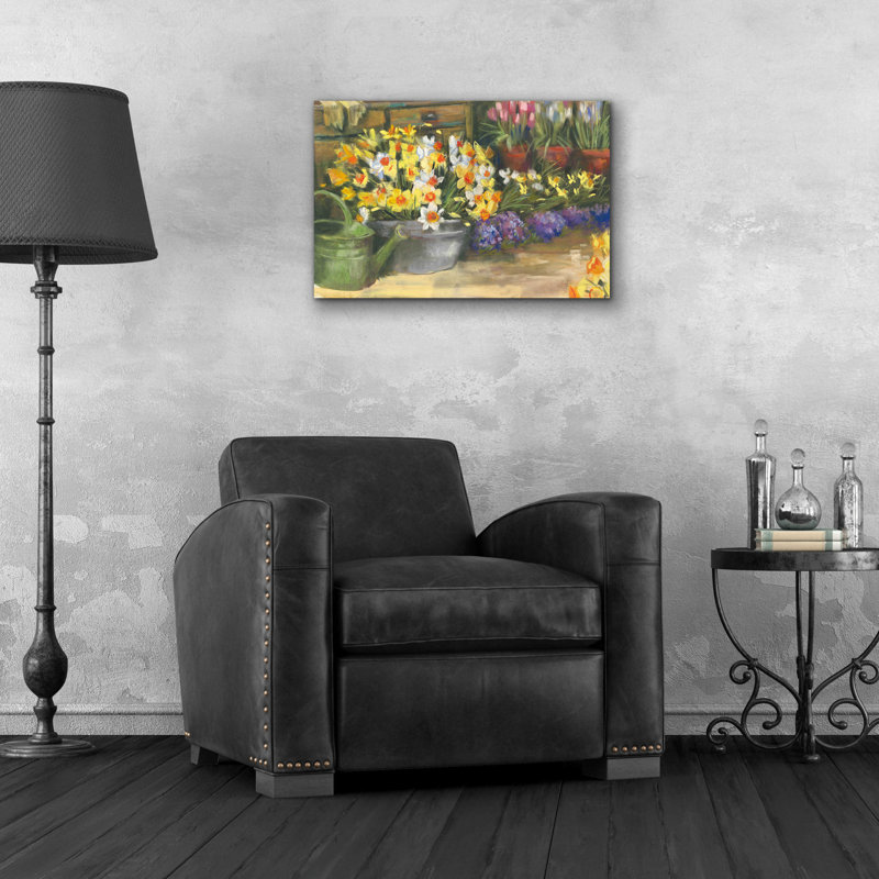 «Spring Daffodils» par Carol Rowan, H 16 po x l 24 po x P 0,2 po