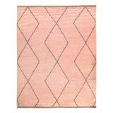 Pink Color Fine Hand knotted Moroccon Rug 9'6'' X 12'