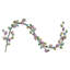 Vickerman 52" Artificial Pastel Easter Egg Garland. Features pastel Easter eggs on a wired spine.