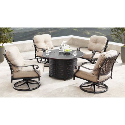 Mccomas Outdoor 5 - Piece Conversation Set