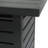 30,000btu Rectangular Iron Fire Pit With Secluded Tank Space - 45.00”w X 42.00”d 24.6”h, Black, Simple Assembly Task Featuring Inner Cover Needed