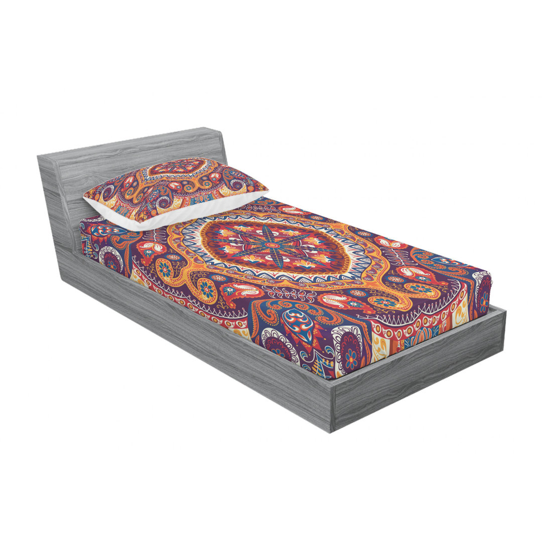 Paisley Sheet Set (Set of 2) Ambesonne 