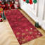 Tapis rouge de Noël avec motif flocon de neige-1690507437