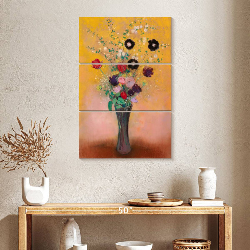 Vase de fleurs Harnek 1916, H 38 po x l 24 po