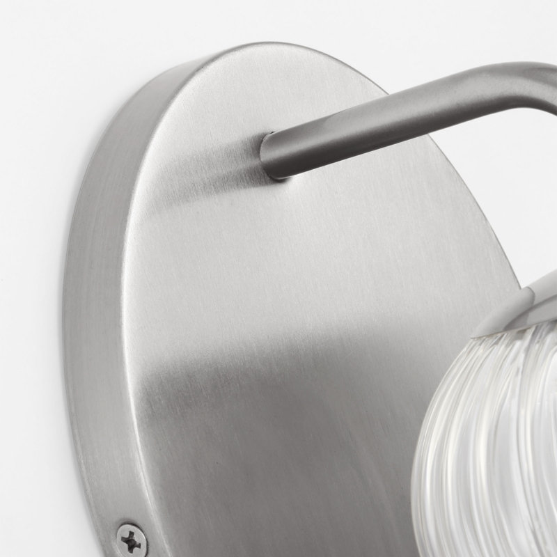 Petite applique Eisele de Génération Lighting , Une lumière, Nickel brossé, H 8,375 po x l 5 po x P 6 po
