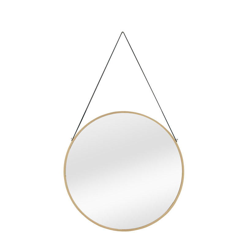 Aurin Round Mirror, Gold