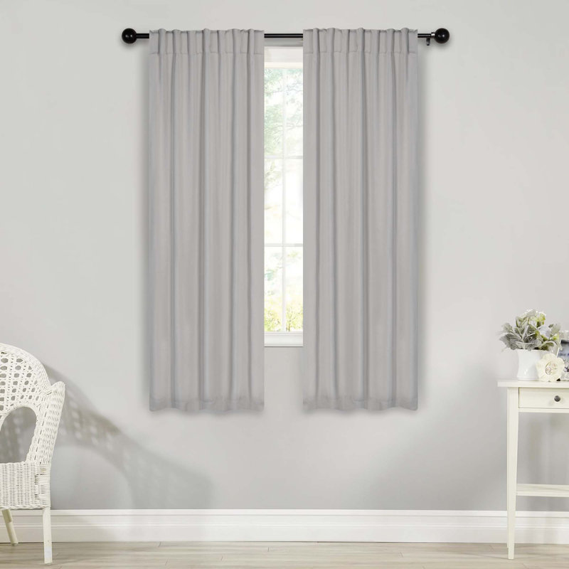 Rideaux obscurcissant et passe-tringle Levatt Classic, Marshmallow, L 26 po x L 63 po