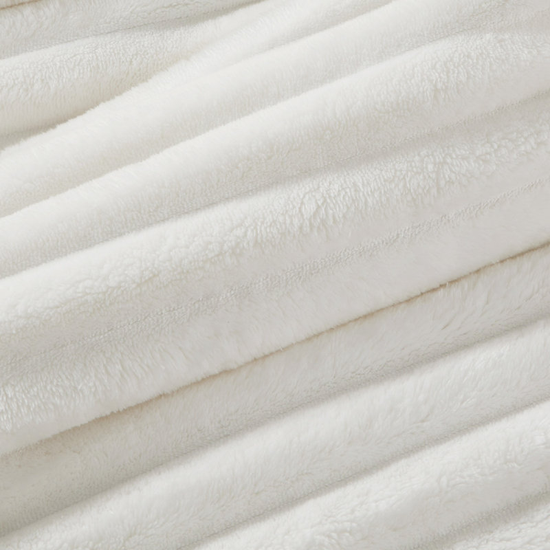 Ensemble de housse de couette Litsure, Housse de couette grand et 2 taies d'oreiller stan, Coconut White