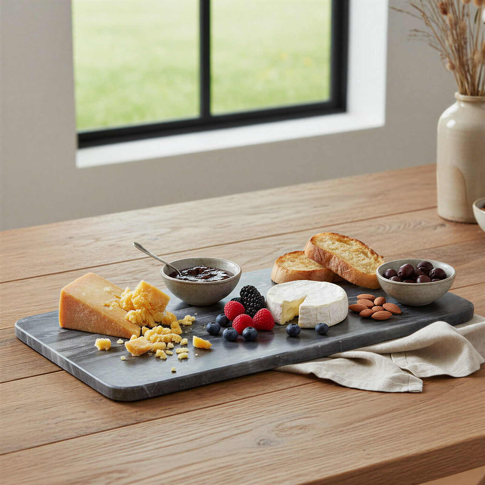 Marble Serving and Cutting Board, Gray