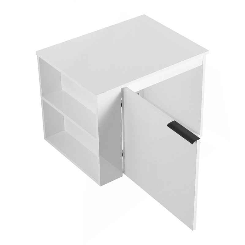 Ensemble de meuble-lavabo de salle de bain 24 po pour grand espace, ensemble d'armoires de salle de bain moderne, ensemble d'armoires de salle de bain sans lavabo, blanc (composable)
