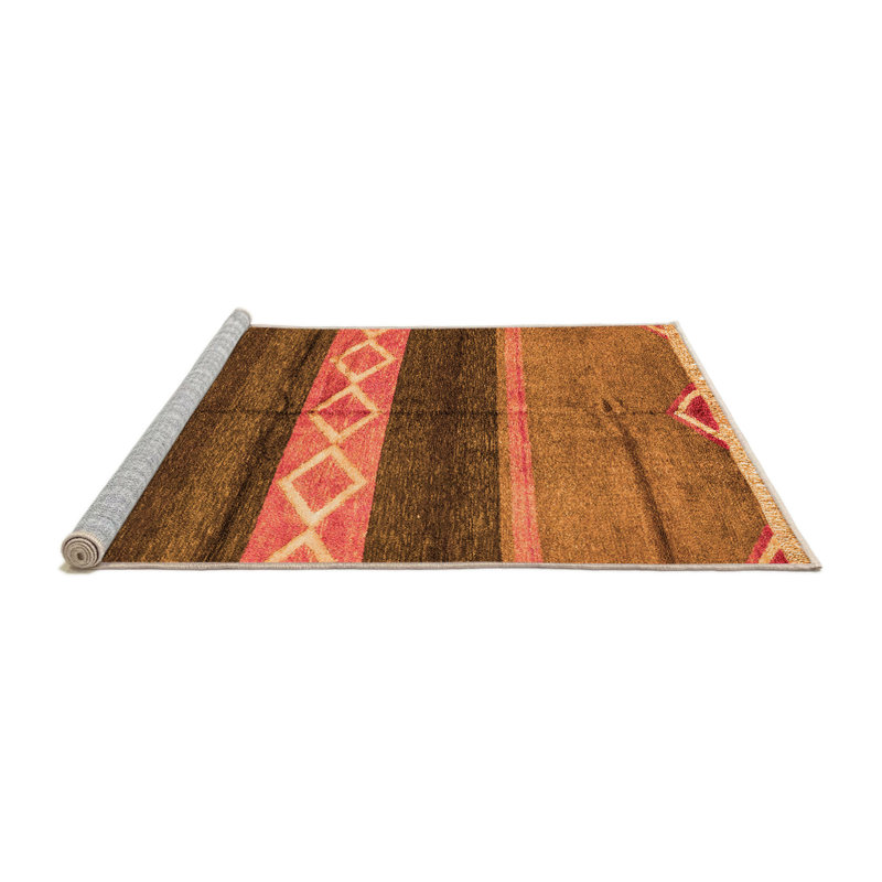 Tapis en polyester tissé à la machine Mcmahen Southwestern, Carré 7 pi