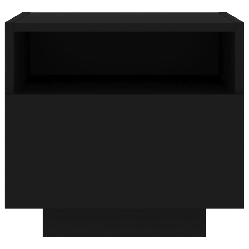 Brayli 39cm W Bedside Table, Black, Individual