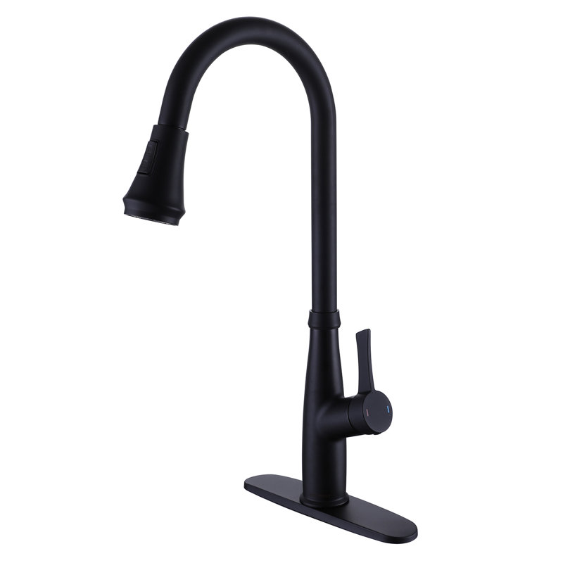 Robinet de cuisine rétractable à poignée simple