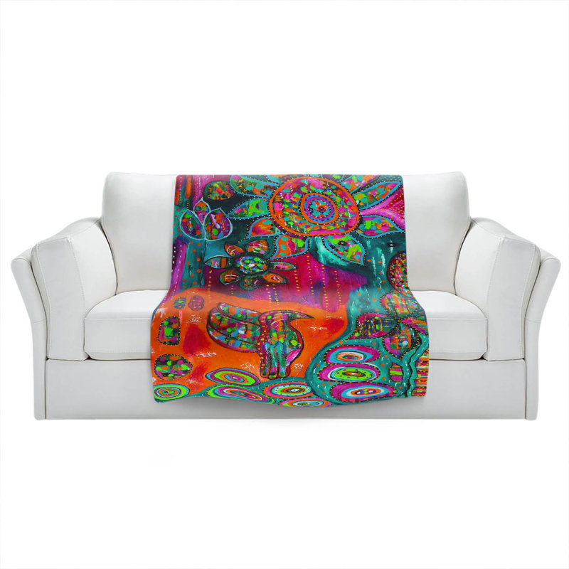 Hand Woven Throw Blanket, 68" x 80"