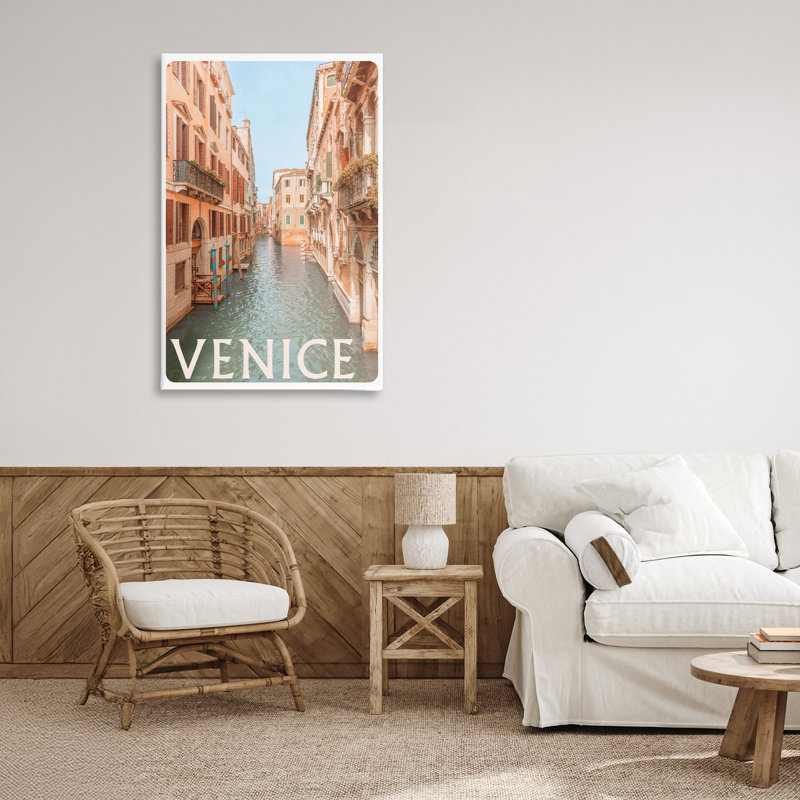 Toile du canal de Venise, par Erin Marie, H 36 po x l 24 po