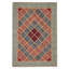 Tapisserie rouge Yama Patchwork 5 pi 7 po x 7 pi 10 po