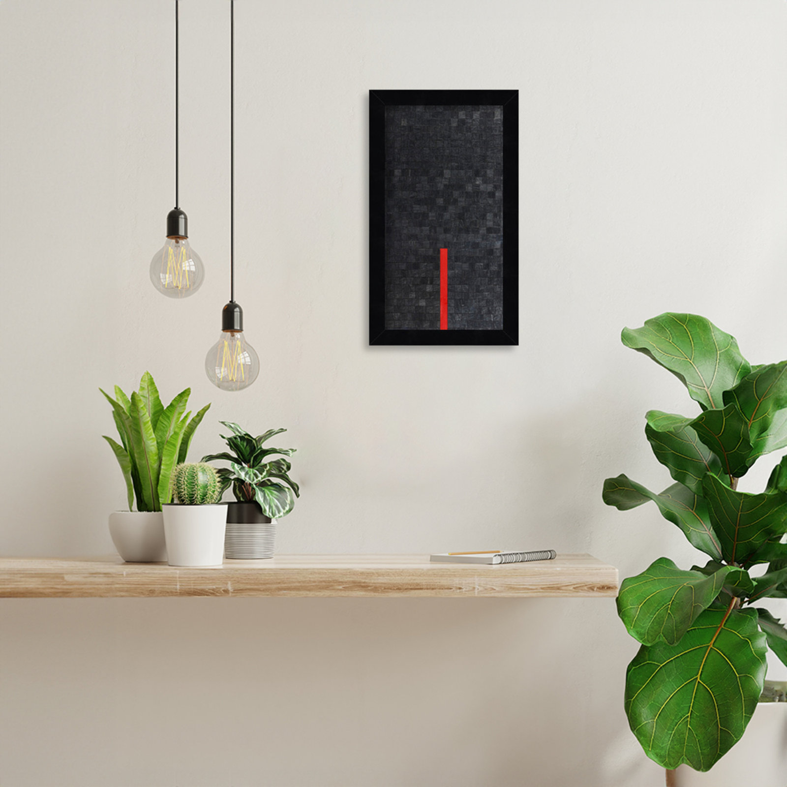 Close by Alex Dunn, 13" H x 8" W, Black