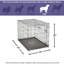 Cage pour chien nouvellement améliorée à une porte, comprenant un plateau étanche, des pieds de protection du plancher, un panneau de séparation et de nouvelles caractéristiques brevetées-122477013