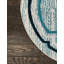 Tapis bleu contemporain Araceli-69564065