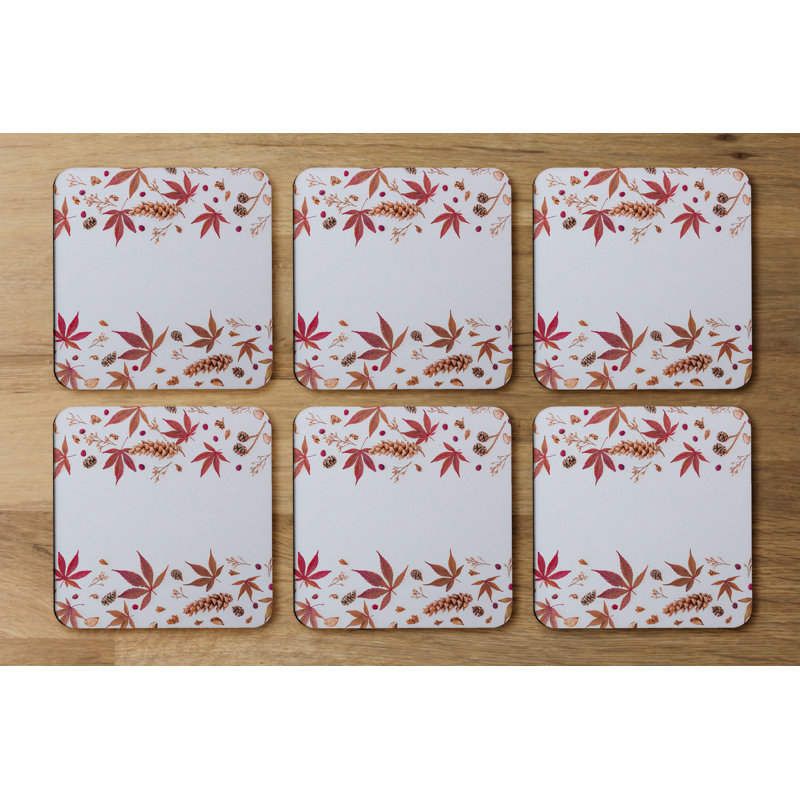 Square 6 Piece Coaster Set