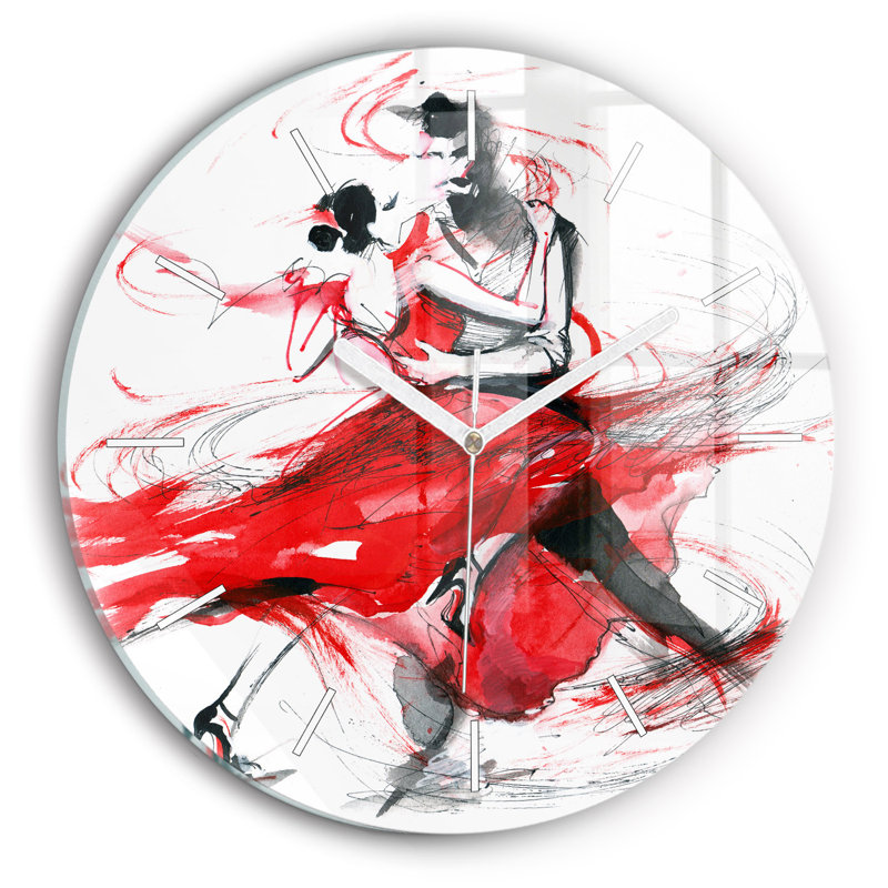 Glass Wall Clock