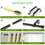 Bouirou Matte Black Adjustable 76cm to Single Curtain Pole-1811027816