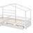 House-Shaped Twin Size Platform Bed With Three Built-In Storage Drawers-2132820432